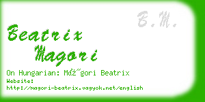 beatrix magori business card